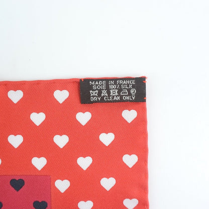 Hermes Carré 42 silk, RED, SILK, Scarve & shawl