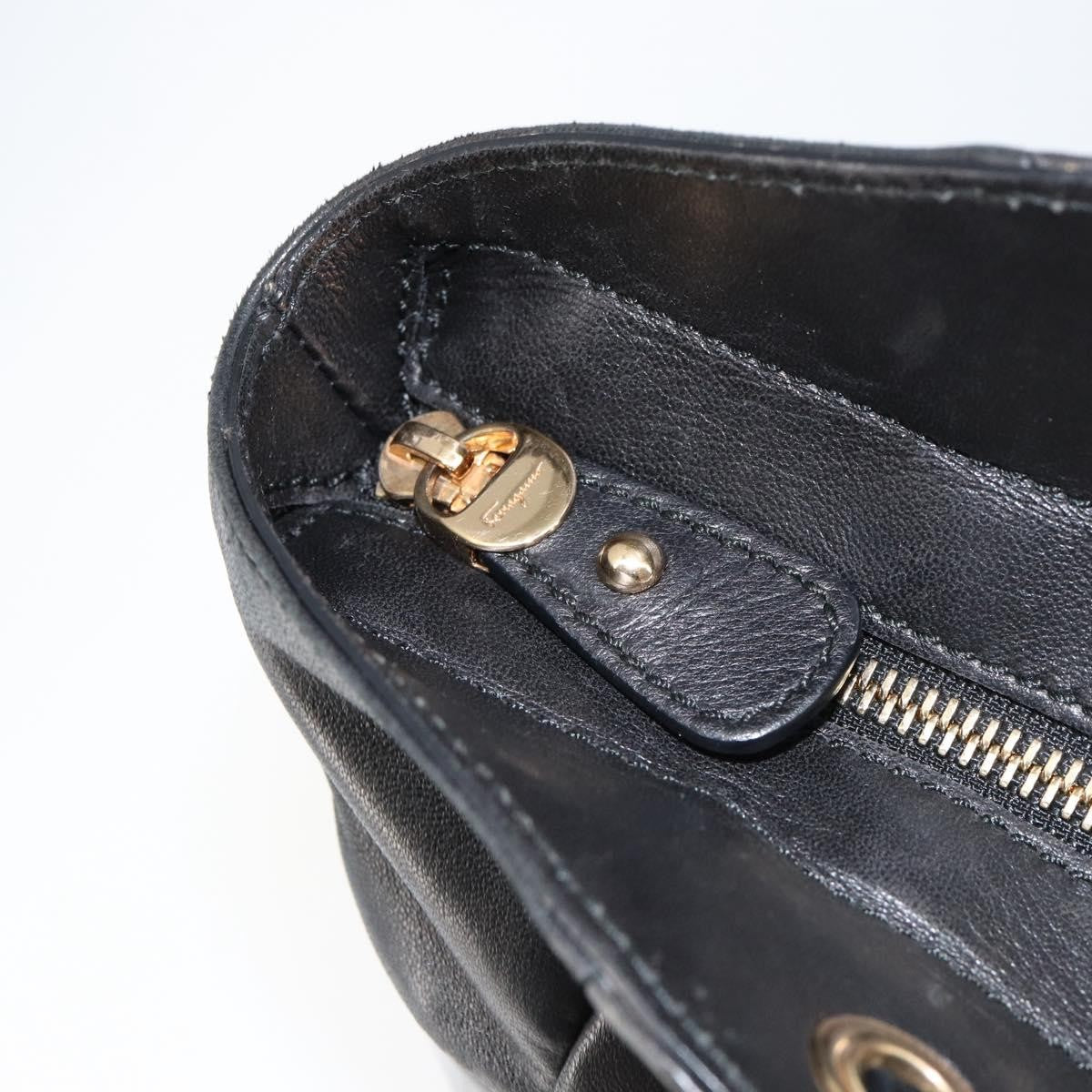 Salvatore Ferragamo Vala tote Patent Leather, BLACK, PATENT_LEATHER, Tote bag