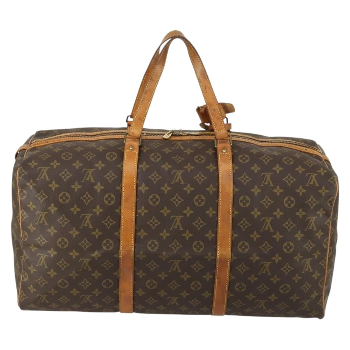 Louis Vuitton Sac Souple Handbag Monogram Canvas, BROWN, CANVAS, Travel bag