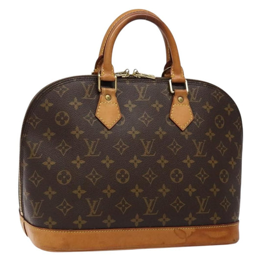 Louis Vuitton Alma Handbag Monogram Canvas, BROWN, CANVAS, Handbag
