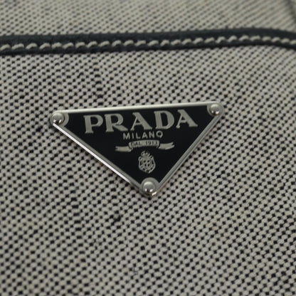 Prada Vintage Handbag Canvas, GRAY, CANVAS, Handbag