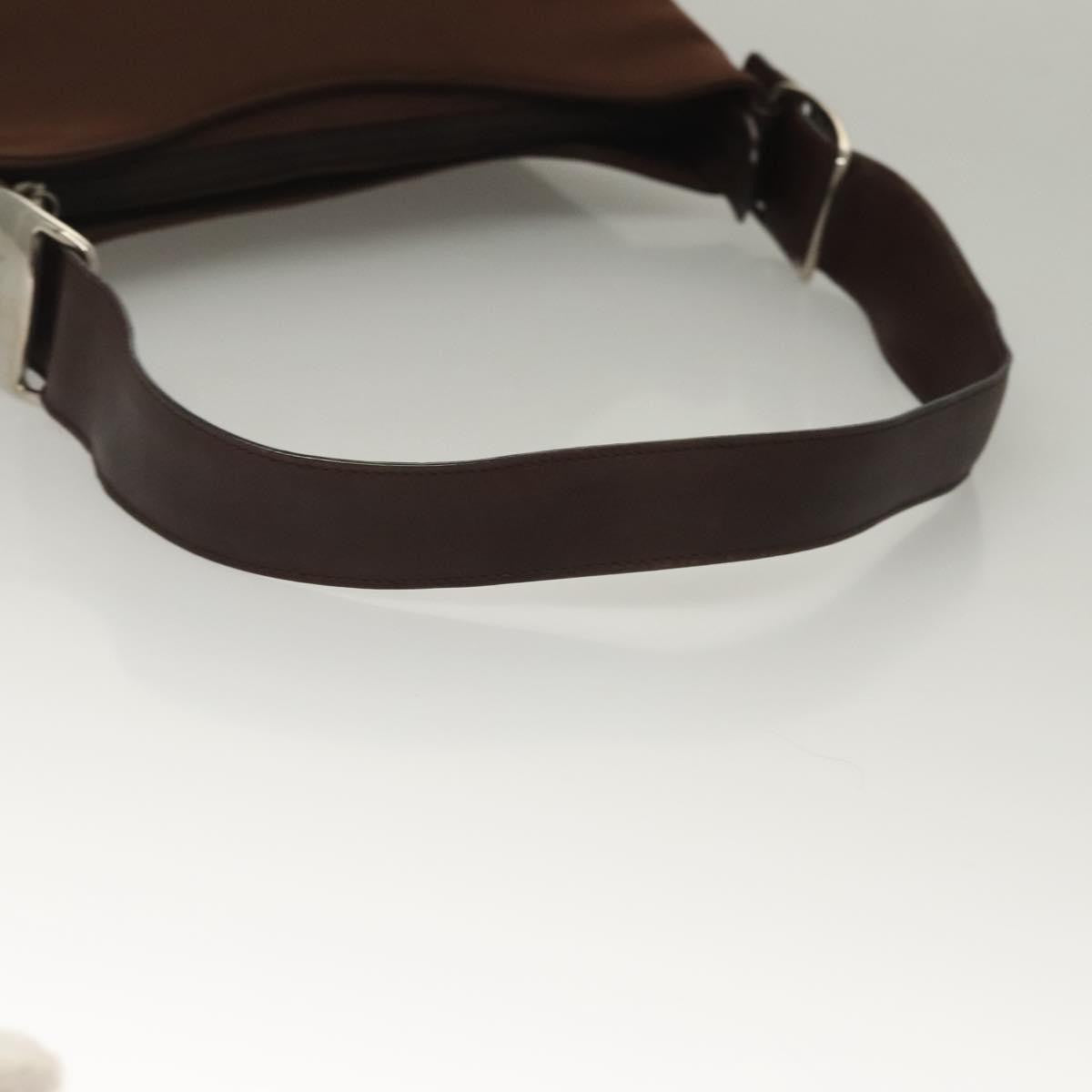 Salvatore Ferragamo Vala Shoulder Bag Canvas, BROWN, CANVAS, Shoulder bag