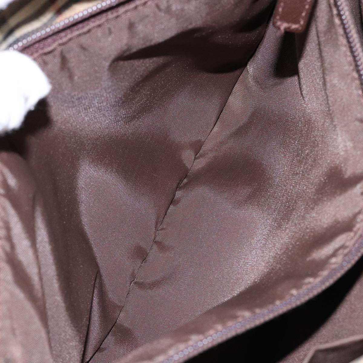 Burberry Nova Check Handbag Nova Check Canvas and leather, BEIGE, CANVAS, Handbag