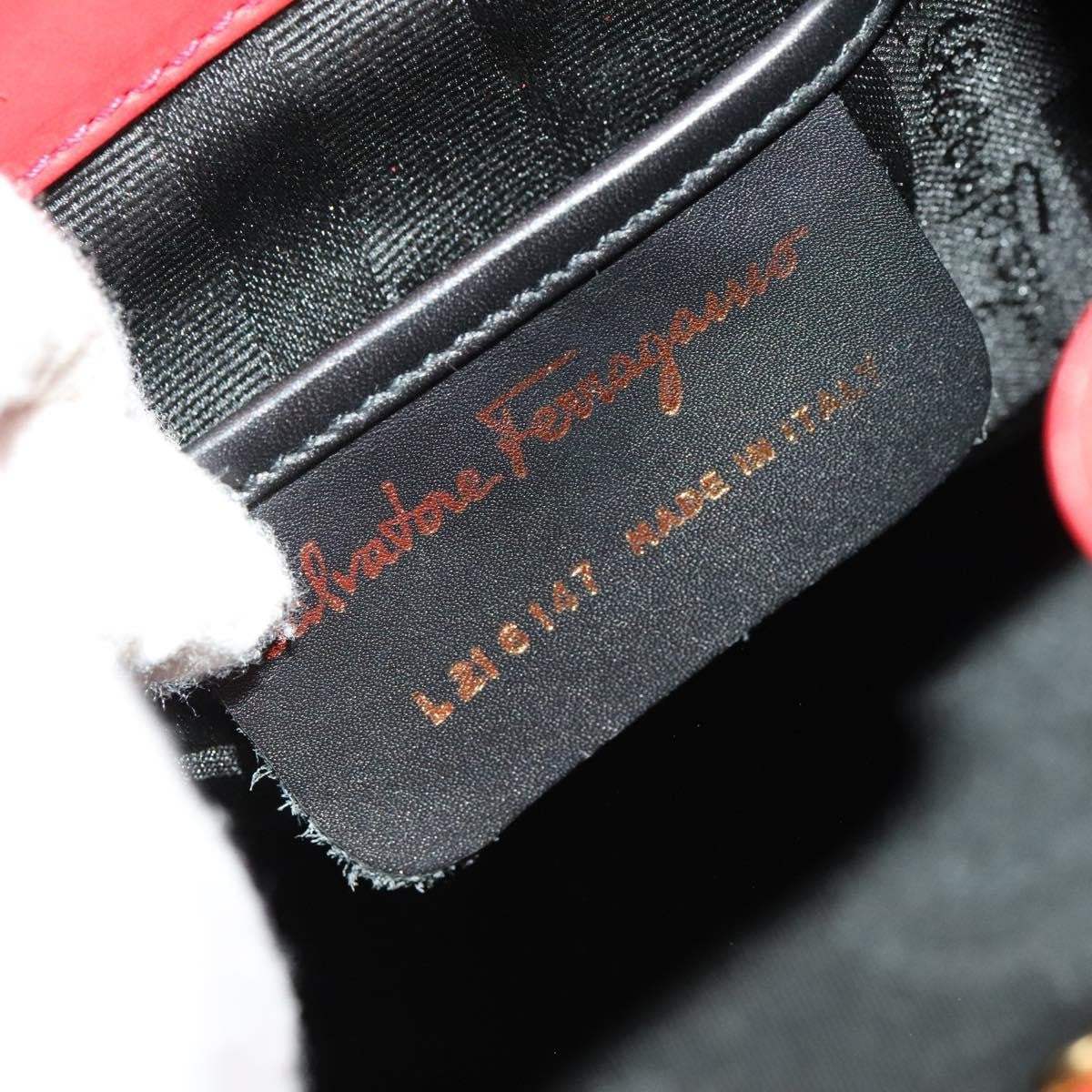 Salvatore Ferragamo Gancini Flap Drawstring Backpack Suede, RED, SUEDE, Backpack