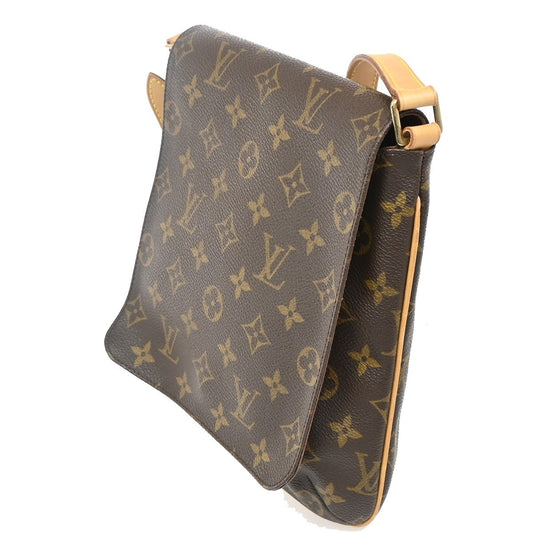 Louis Vuitton Musette Salsa Handbag Monogram Canvas, Brown, Leather, Shoulder Bag