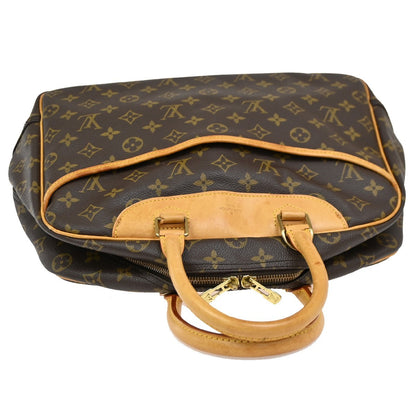 Louis Vuitton Deauville Handbag Monogram Canvas, BROWN, CANVAS, Handbag