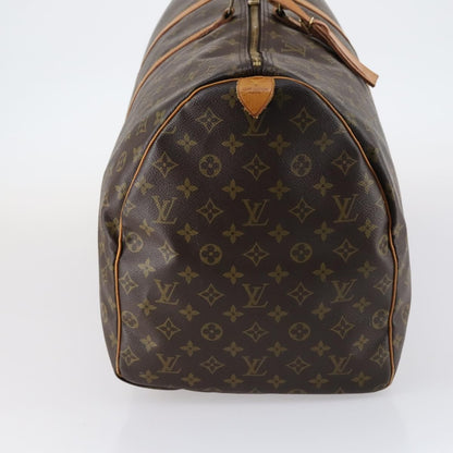 Louis Vuitton Keepall Bag Monogram Canvas, BROWN, CANVAS, Travel bag