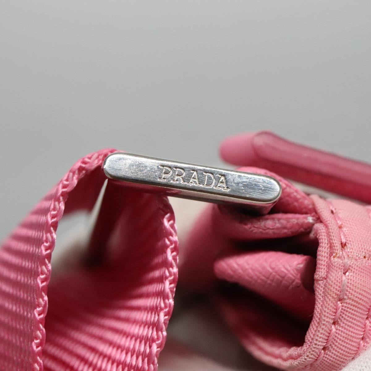 Prada Front Pocket Messenger Bag Tessuto, PINK, NYLON, Shoulder bag