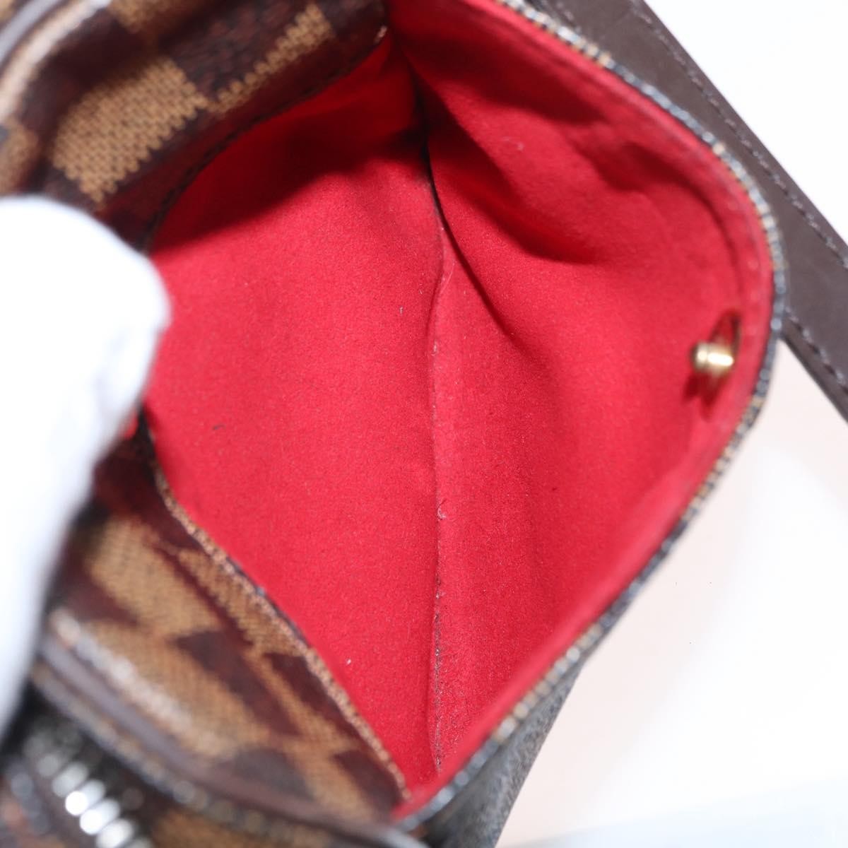 Louis Vuitton Rift Handbag Damier, BROWN, CANVAS, Shoulder bag