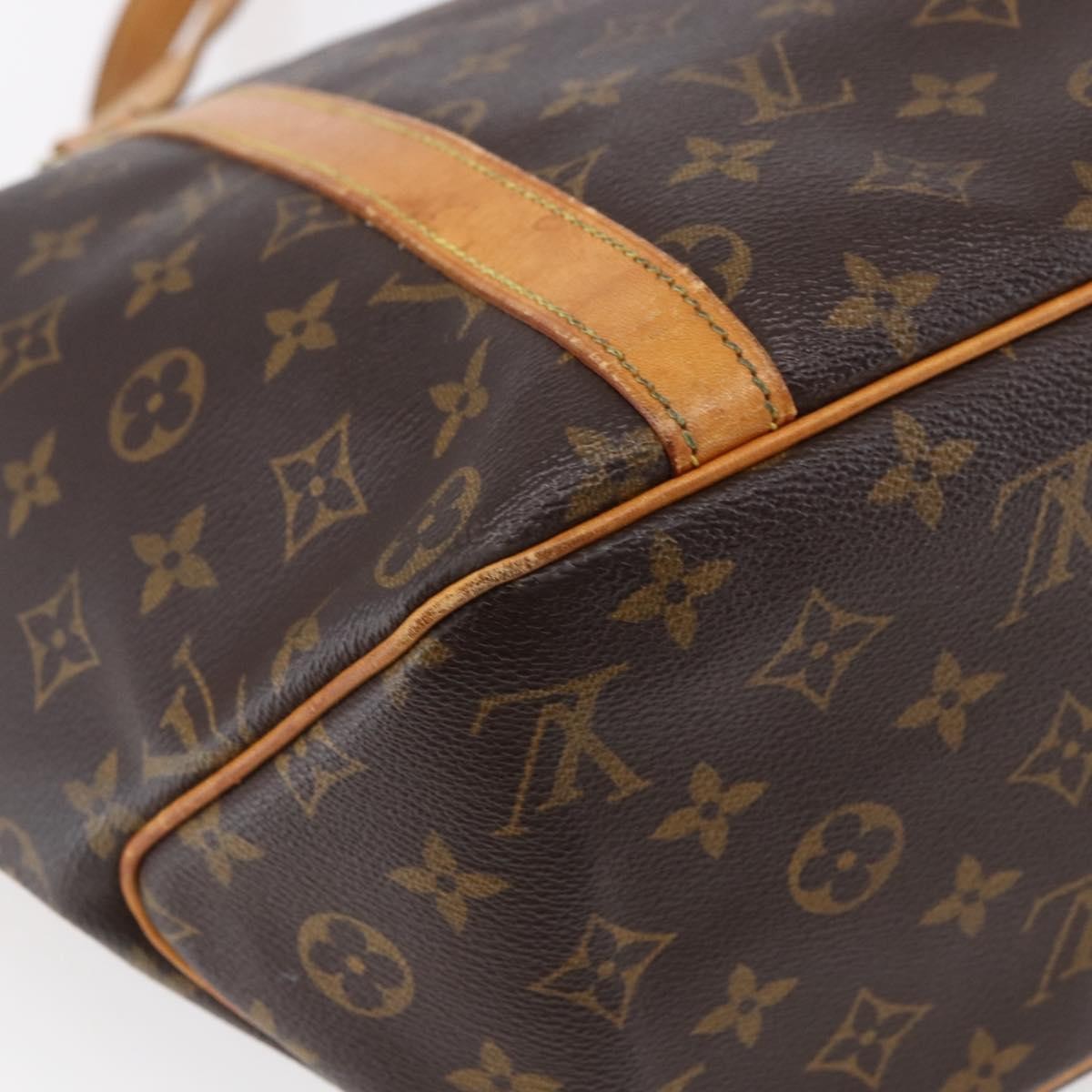 Louis Vuitton Shopping Sac Handbag Monogram Canvas, BROWN, CANVAS, Tote bag