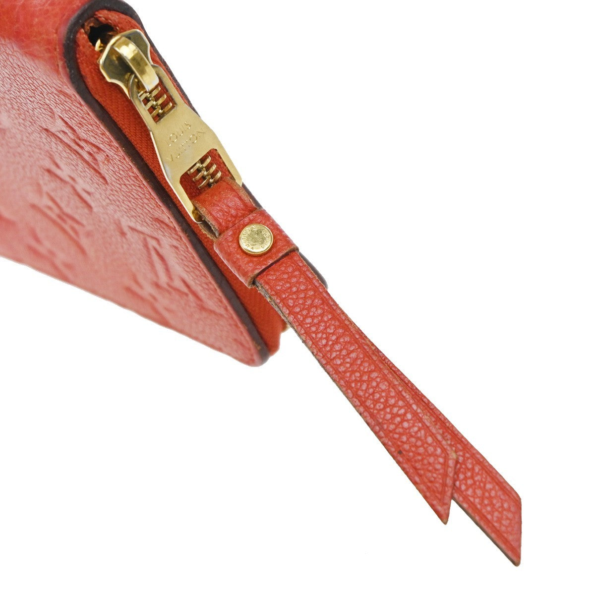 Louis Vuitton Secret Wallet Monogram Empreinte Leather, ORANGE, LEATHER, Wallets