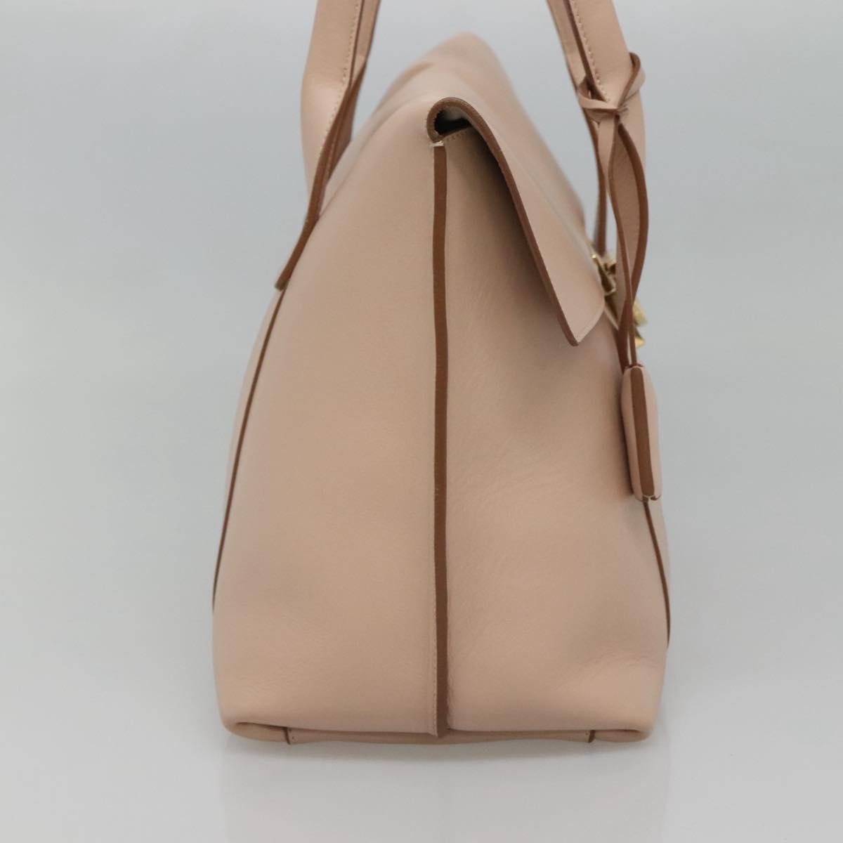 Salvatore Ferragamo Sookie Satchel Leather, BEIGE, LEATHER, Handbag