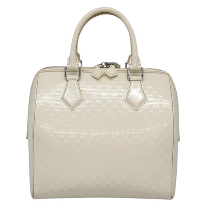 Louis Vuitton Speedy Cube Bag Damier Facette, WHITE, PATENT_LEATHER, Handbag