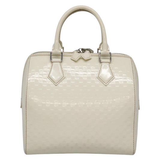 Louis Vuitton Speedy Cube Bag Damier Facette, WHITE, PATENT_LEATHER, Handbag