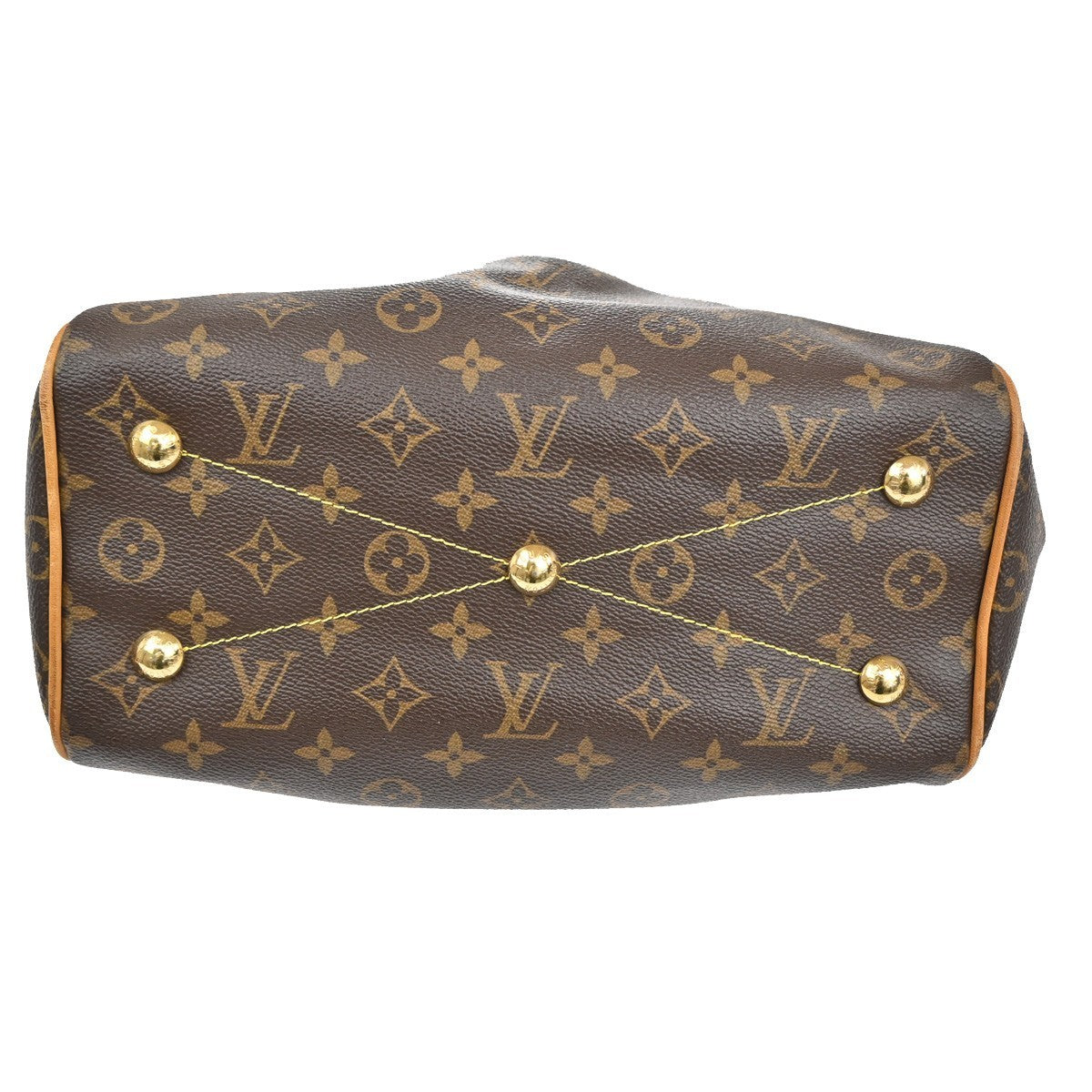 Louis Vuitton Tivoli Handbag Monogram Canvas, BROWN, CANVAS, Handbag