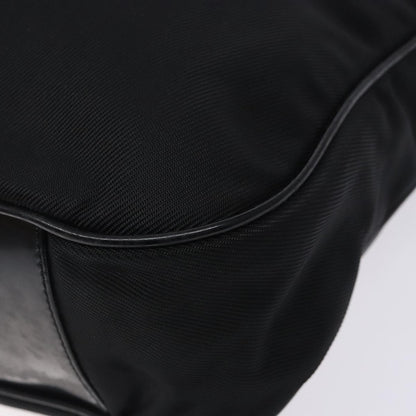 Gucci Vintage Bamboo Shoulder Bag Nylon, BLACK, NYLON, Shoulder bag