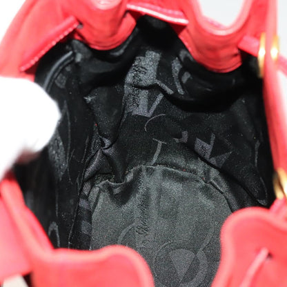 Salvatore Ferragamo Gancini Flap Drawstring Backpack Suede, RED, SUEDE, Backpack