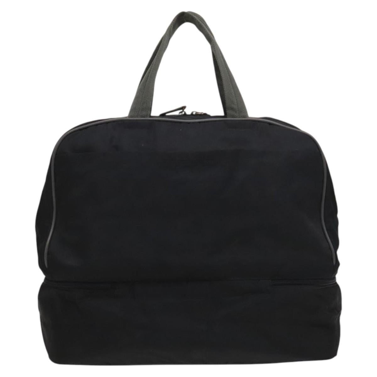 Prada Vintage Boston Bag Nylon, BLACK, NYLON, Travel bag