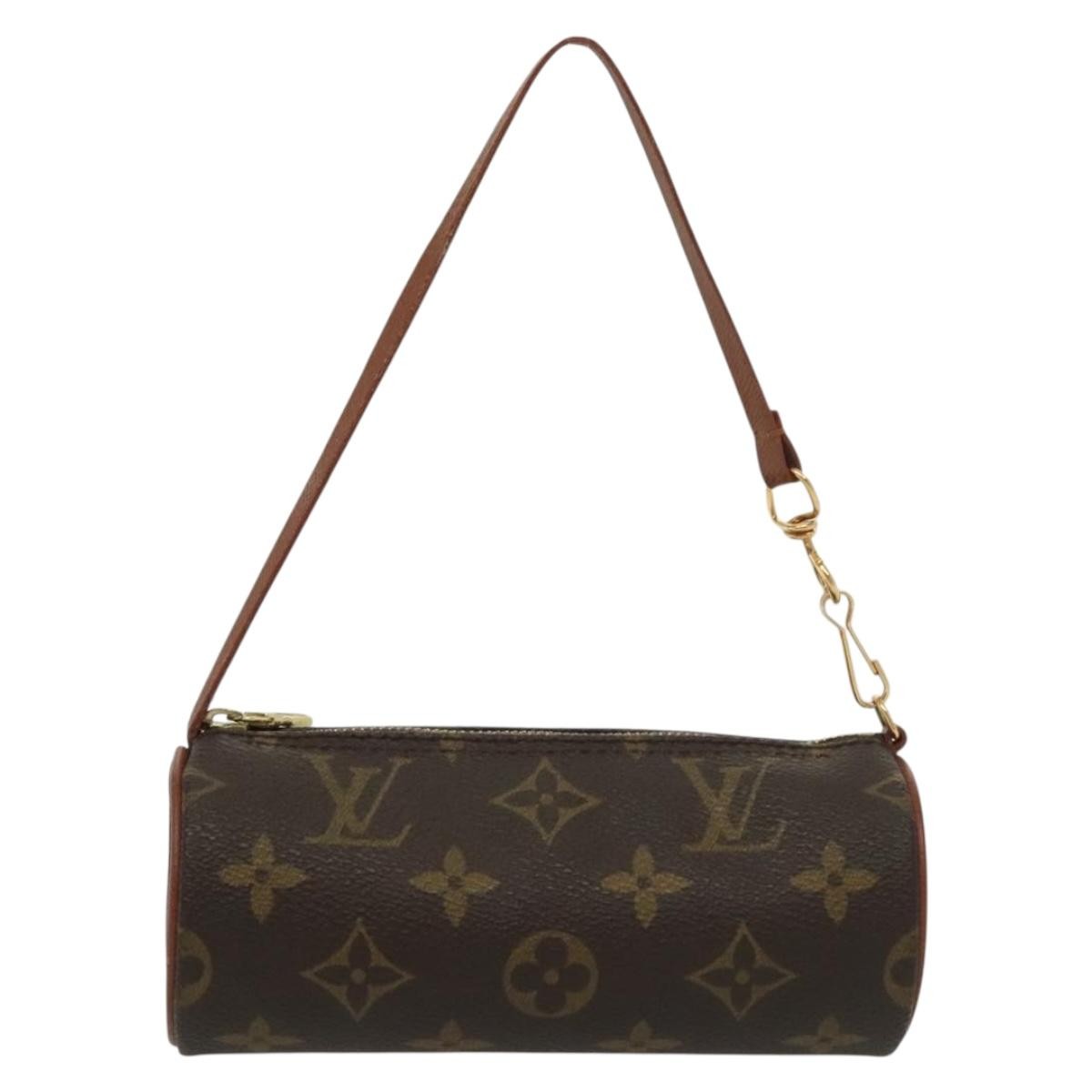 Louis Vuitton Papillon Pochette Monogram Canvas, BROWN, CANVAS, Handbag