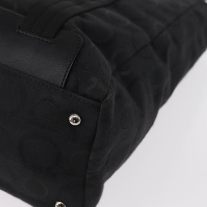 Salvatore Ferragamo Gancini Tote Gancini Canvas, BLACK, CANVAS, Tote bag