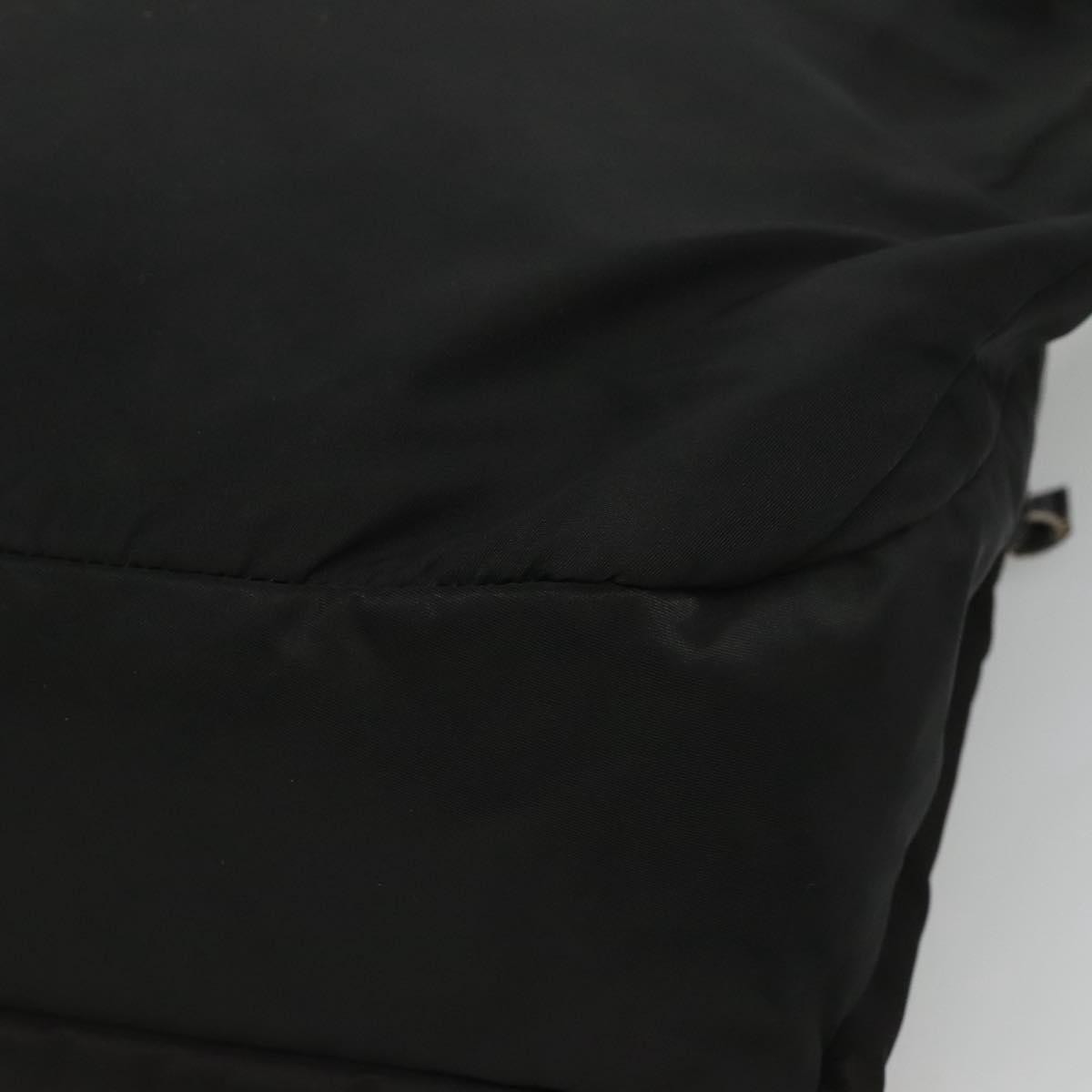 Prada Vintage Flap Messenger Bag Tessuto, BLACK, NYLON, Shoulder bag