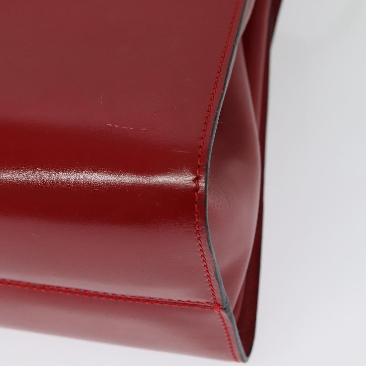 Loewe Anagram handbag Leather, RED, LEATHER, Handbag