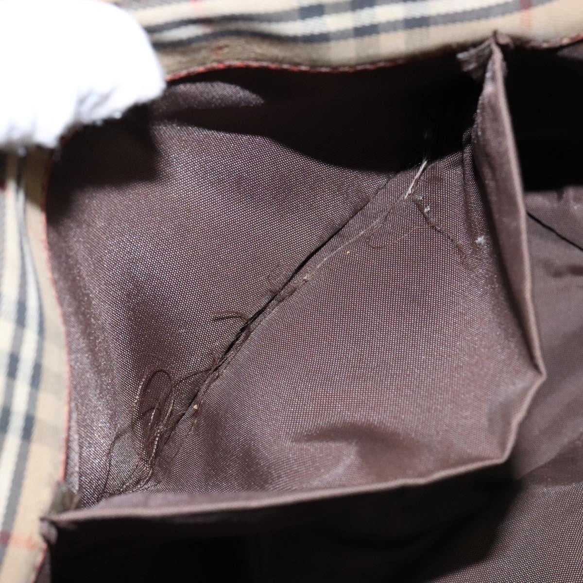 Burberry Nova Check Handbag Nova Check Canvas and leather, BEIGE, CANVAS, Handbag