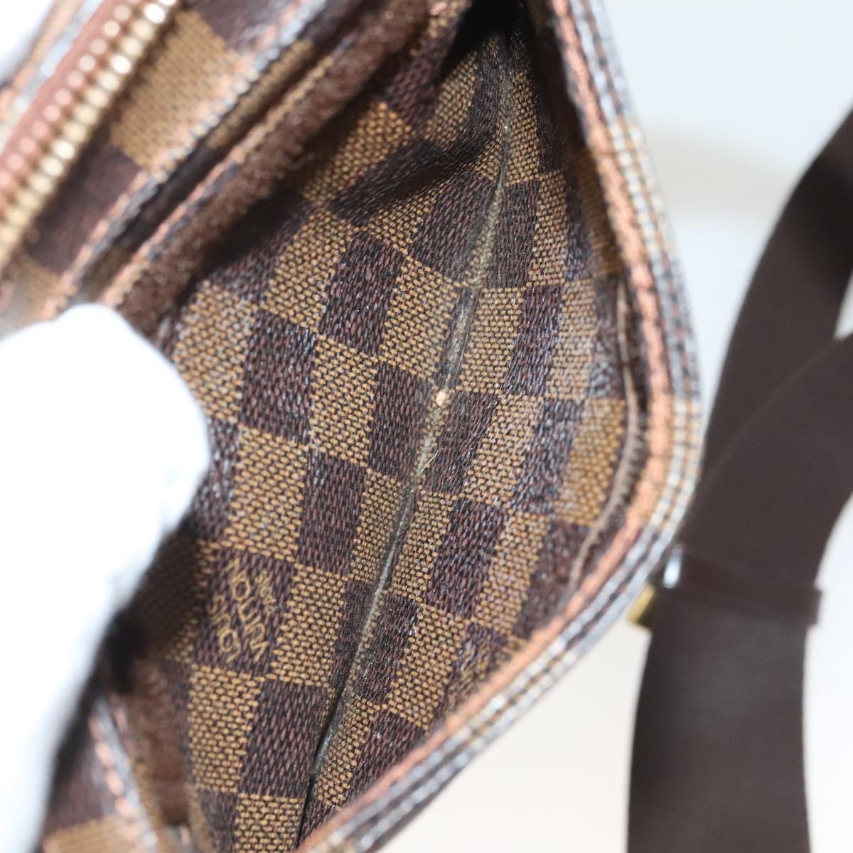 Louis Vuitton Geronimos Waist Bag Damier, BROWN, CANVAS, Shoulder bag