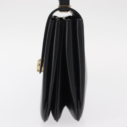 Bally Vintage Shoulder Bag Leather, BLACK, LEATHER, Shoulder bag