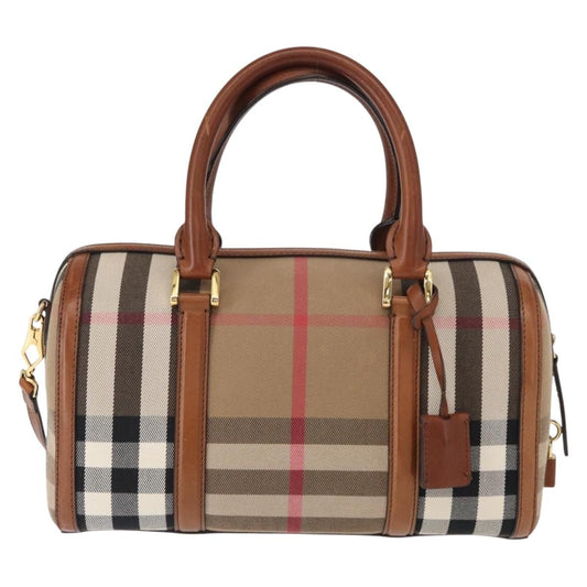 Burberry Alchester Convertible Satchel House Check Canvas, BEIGE, CANVAS, Travel bag