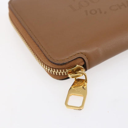 Louis Vuitton Zippy wallet Leather, BROWN, LEATHER, Wallets