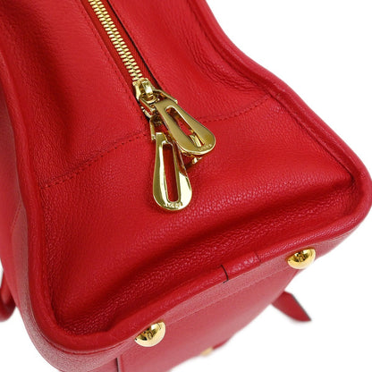 Loewe Amazona Bag Leather, RED, LEATHER, Handbag