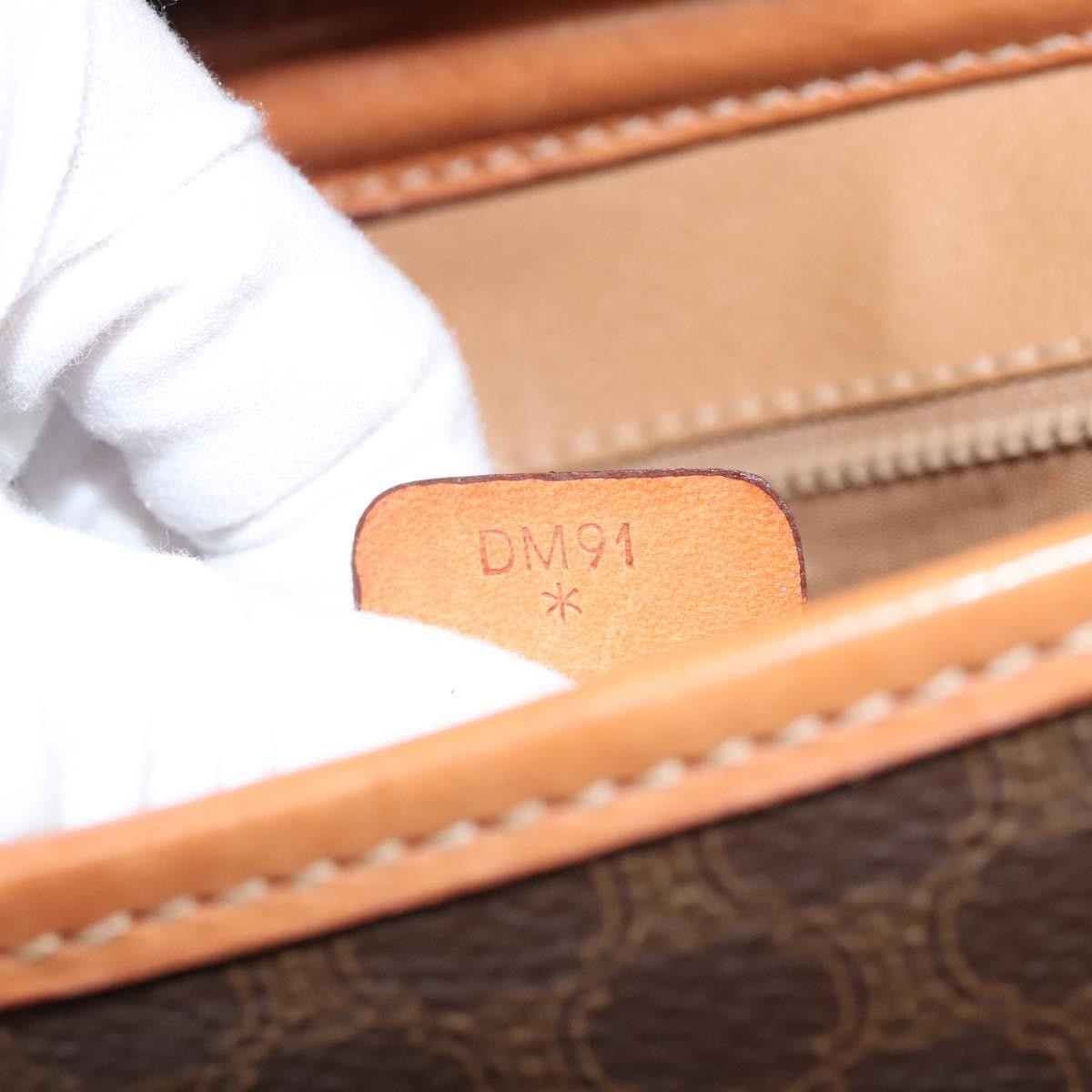 Celine Vintage Macadam Shoulder Bag Canvas, BROWN, CANVAS, Shoulder bag