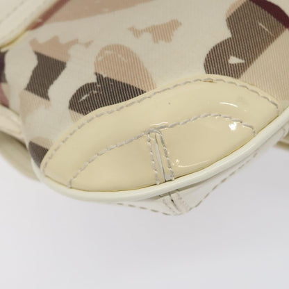 Burberry Flap Shoulder Bag Canvas, BEIGE, CANVAS, Shoulder bag