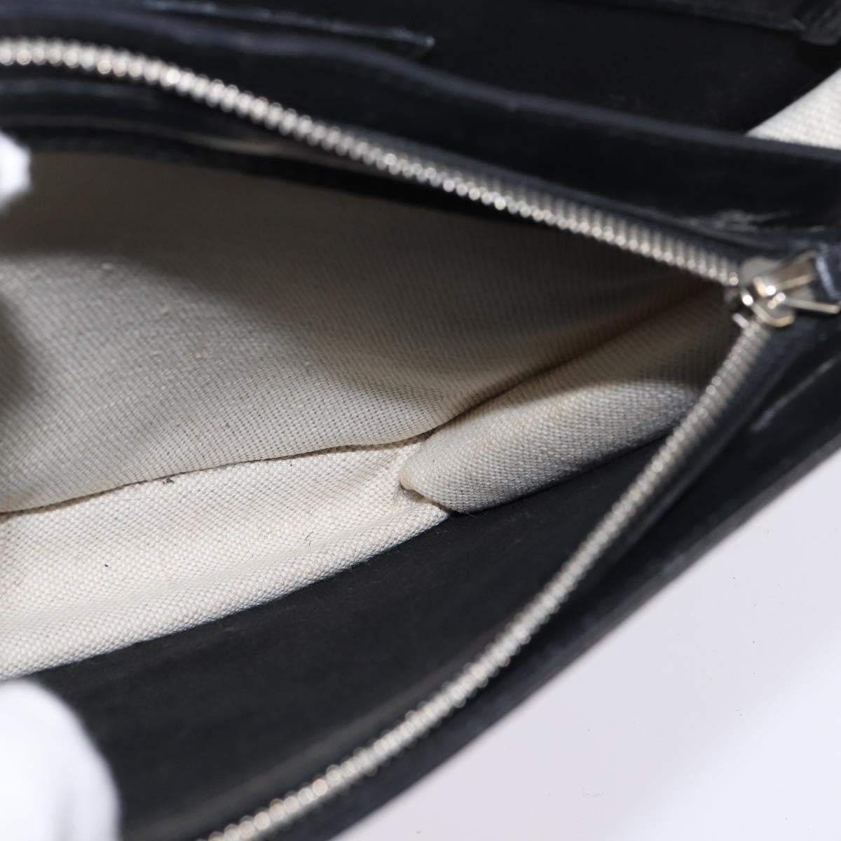 Balenciaga Navy Pochette Canvas and Leather, WHITE, CANVAS, Clutche & pouche