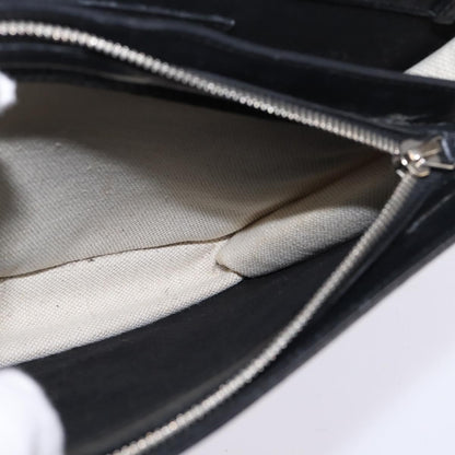 Balenciaga Navy Pochette Canvas and Leather, WHITE, CANVAS, Clutche & pouche