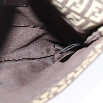 Fendi Mamma Baguette Shoulder Bag Canvas, BROWN, CANVAS, Shoulder bag