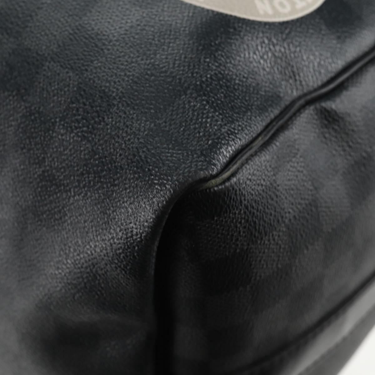 Louis Vuitton Keepall Bandouliere Bag Limited Edition Damier Graphite LV League, BLACK, CANVAS, Travel bag