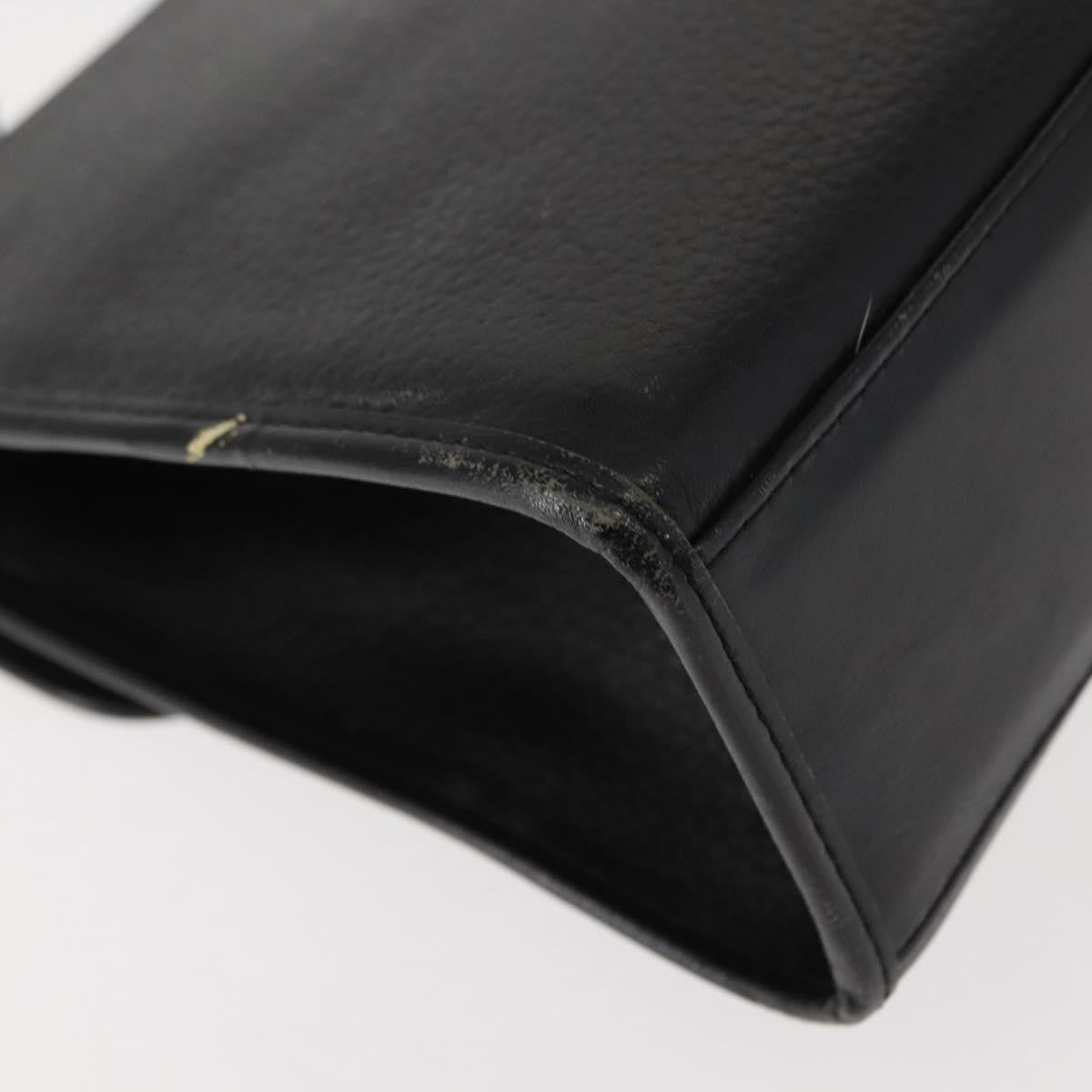 Burberry Vintage Handbag Leather, BLACK, LEATHER, Handbag