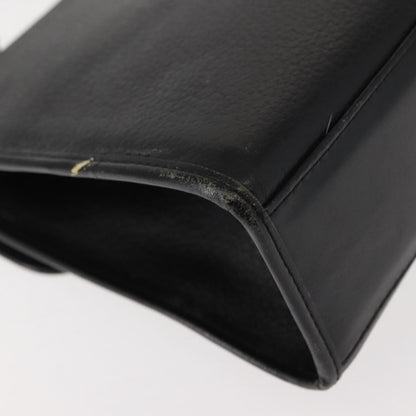 Burberry Vintage Handbag Leather, BLACK, LEATHER, Handbag