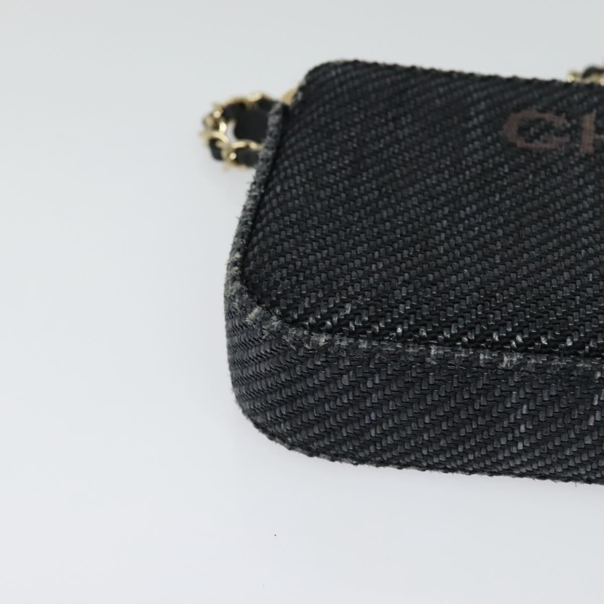 Chanel Deauville Chain wallet Raffia, NAVY, WICKER, Wallets