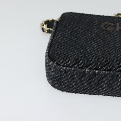Chanel Deauville Chain wallet Raffia, NAVY, WICKER, Wallets