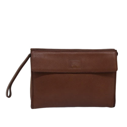 Burberry Vintage Pouch Leather, Brown, Leather, Clutch