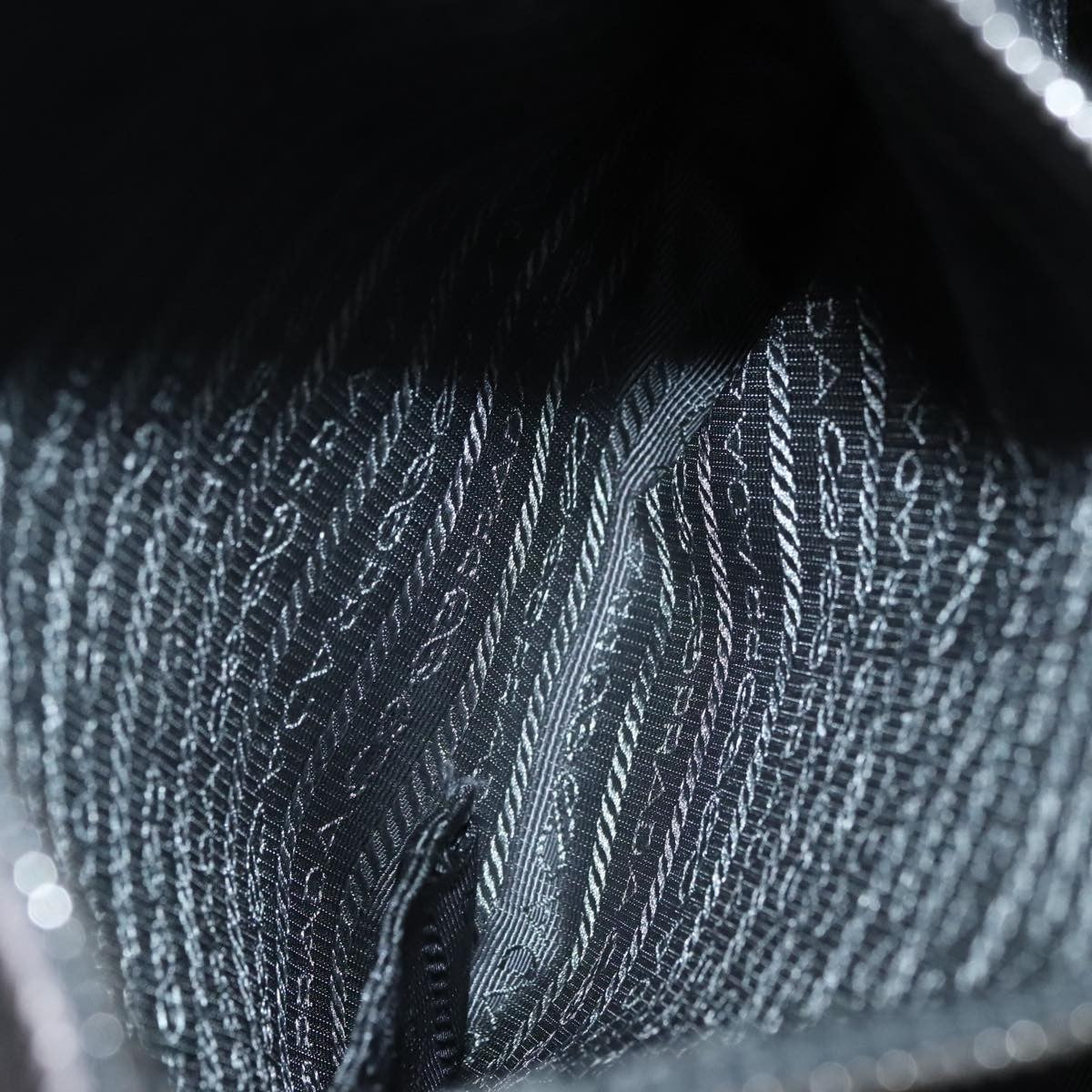 Prada Waves Chain Tote Leather and Tessuto, SILVER, LEATHER, Tote bag