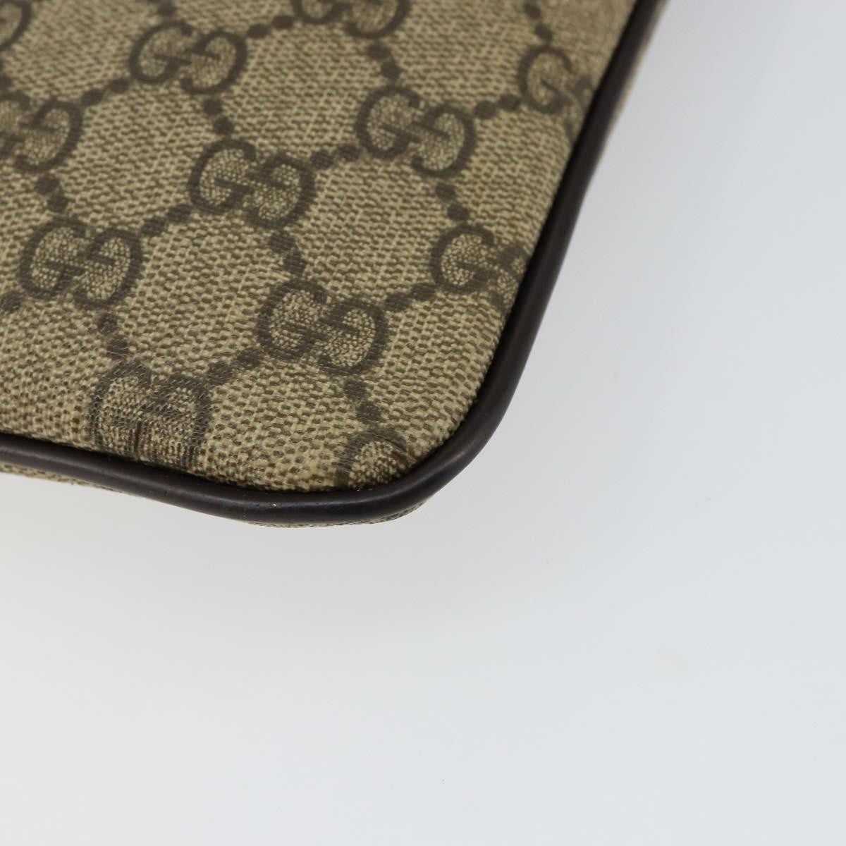 Gucci Flat Messenger Bag GG Canvas, BEIGE, CANVAS, Shoulder bag