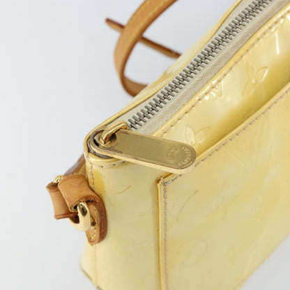 Louis Vuitton Minna Street Handbag Monogram Vernis, YELLOW, PATENT_LEATHER, Shoulder bag