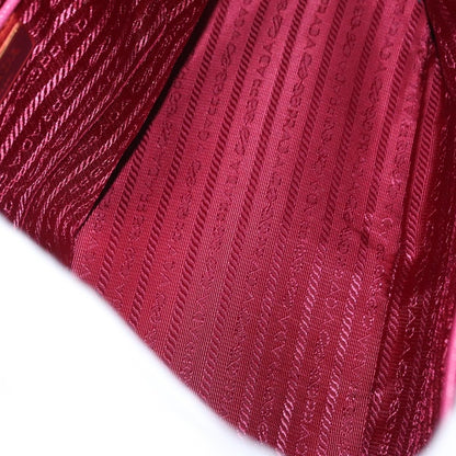 Prada Double Zip Lux Tote Saffiano Leather, PINK, LEATHER, Handbag