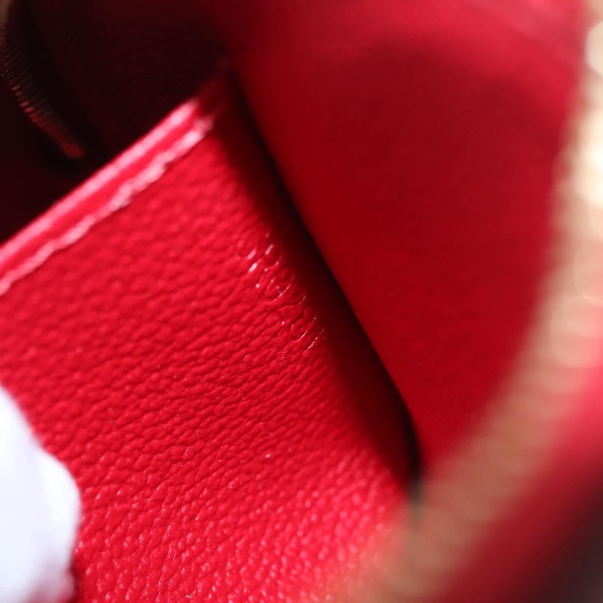 Louis Vuitton Cosmetic Pouch Monogram Empreinte Leather, RED, LEATHER, Toiletry Case