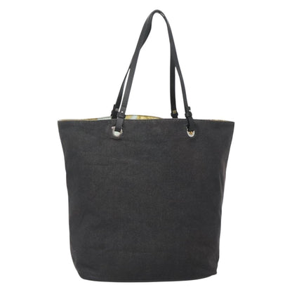 Salvatore Ferragamo Gancini Tote Canvas, BLACK, CANVAS, Tote bag