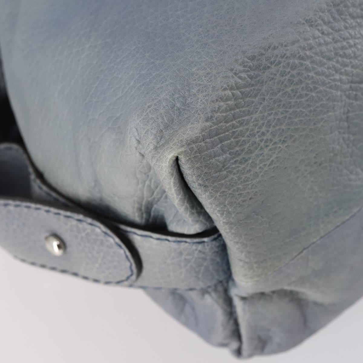 Gucci Bamboo Bar Shoulder Bag Leather, BLUE, LEATHER, Shoulder bag